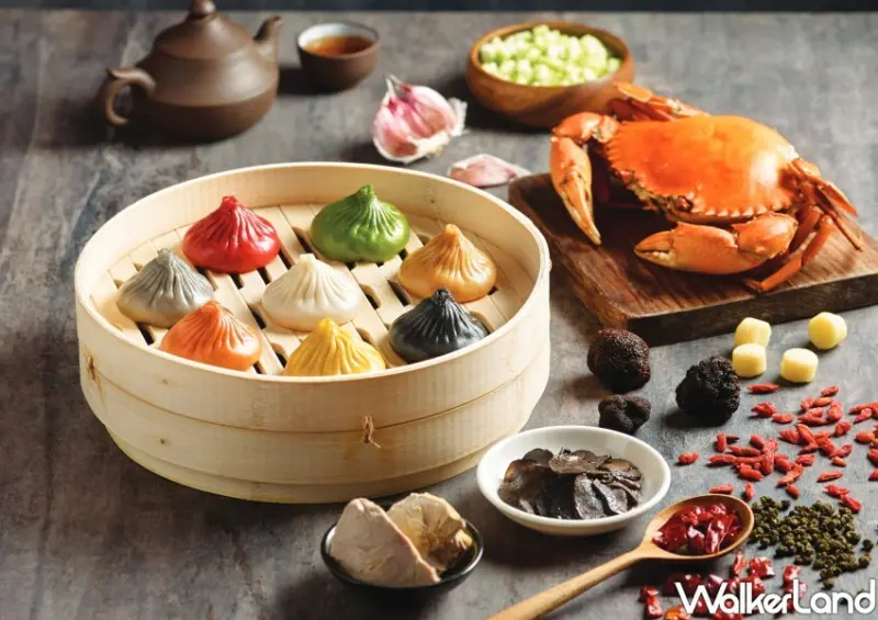 ▲樂天皇朝258元一人午茶套餐，還可以99元升級成八色小籠包 / 樂天皇朝 提供、WalkerLand窩客島整理