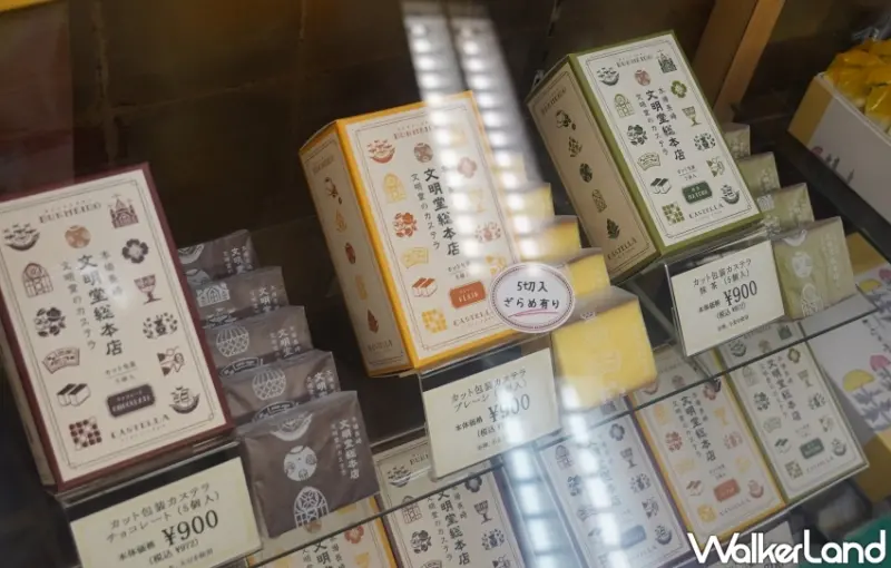 長崎伴手禮必買！長崎蛋糕老店 文明堂總本店觀光通店，限定寶可夢電龍長崎蛋糕買起來。