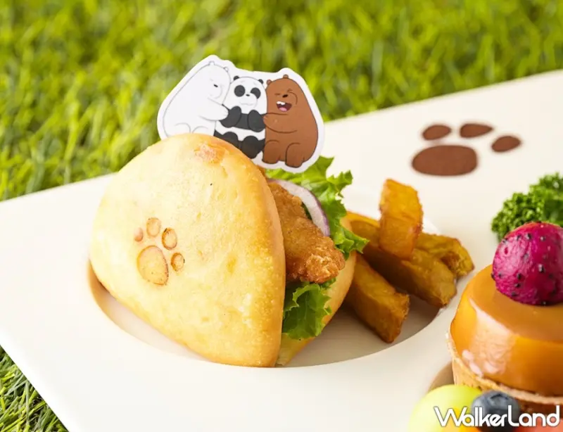 ▲Cozzi KITCHÉN 親子餐廳化身成森林系卡通派對現場，推出以三隻熊熊角色為靈感的限量主題套餐 / 和逸飯店‧台南西門館提供、WalkerLand窩客島整理