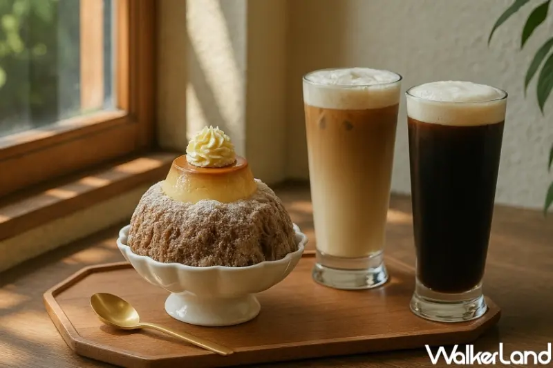 ▲八時神仙草X嘎哩咖啡聯名，麵茶奶蓋仙草茶、仙草奶茶 / 八時神仙草提供、WalkerLand窩客島整理