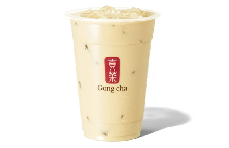 ▲結合了茉莉綠茶的清新花香和水蜜桃醬的甜酸風味，口感特別清爽。