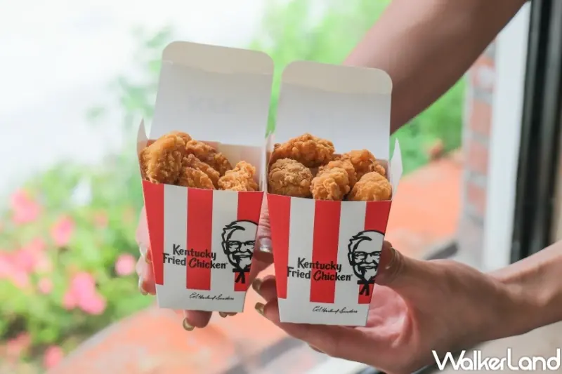 ▲肯德基勁爆雞米花2022年退出菜單，這次慶祝肯德基40週年回歸開賣 / WalkerLand窩客島 張人尹 拍攝