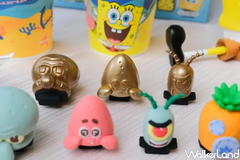 ▲萊爾富海綿寶寶杯塞，任選其一搭配椒房殿麻婆豆腐蓋飯，就能以168元組合價再送杯塞 / 萊爾富提供、WalkerLand窩客島整理