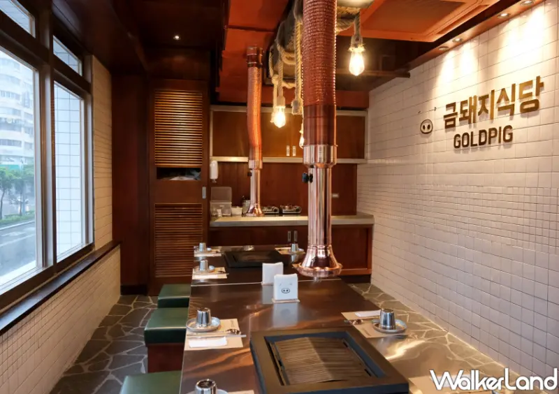 ▲金豬食堂台北店二樓設有VIP包廂座位，目前已有super junior搶先品嚐 / WalkerLand窩客島 鄭雅之 拍攝
