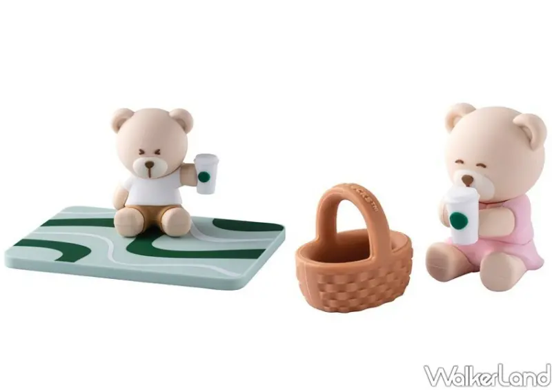 ▲星巴克Bearista造型小熊公仔共有五款造型/ 星巴克 提供、WalkerLand窩客島整理