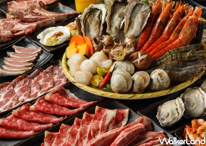 ▲田季發爺會員每週三享有798元價位、免費升等至988元的極品海陸饗宴 / 田季發爺 提供、WalkerLand窩客島整理