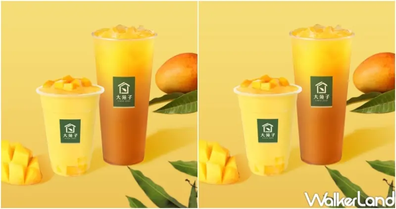 ▲大苑子愛文芒果冰沙、愛文翡翠，5月中旬於全台門市開賣 / 大苑子提供、WalkerLand窩客島整理