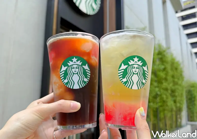 ▲3大星巴克新品必看！蜜桃雙茶咖啡先搶喝，盲盒小熊集點送/ WalkerLand窩客島 鄭雅之 拍攝