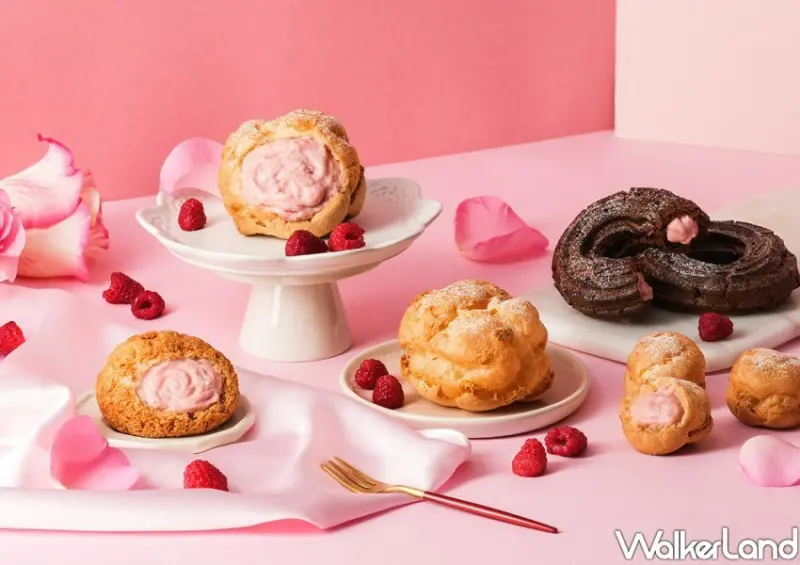 一整顆統一布丁泡芙搶！爺爺泡芙5月新口味，QQ麻糬派×玫瑰覆盆子欠吃。