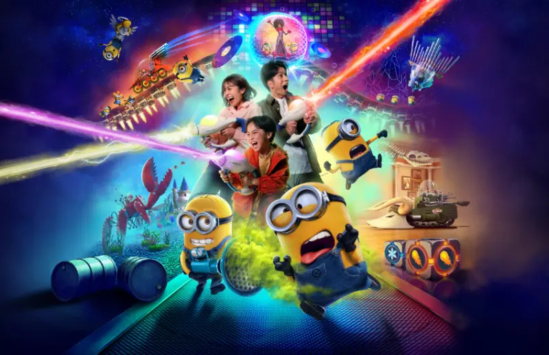 日本環球影城小小兵樂園2025夏季大擴建，史上首座移動式射擊遊戲讓粉絲過癮玩。