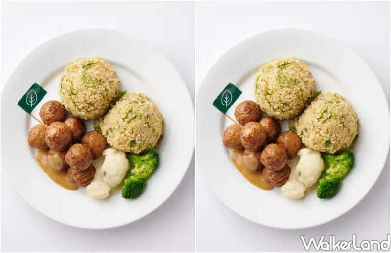 ▲IKEA買一送一優惠包括經典肉丸子、植物素肉丸 / IKEA 提供、WalkerLand窩客島整理