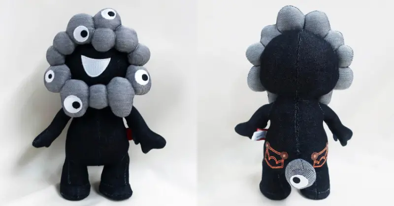 EDWIN聯名大阪關西世博會，推出丹寧絨毛玩偶及包包等周邊，會場限定發售。