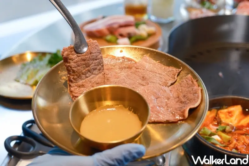 ▲王品金咕韓式烤肉日本A5和牛、澳洲霜降和牛與經典牛胸腹，一人最低不到千元 / WalkerLand窩客島 張人尹 拍攝