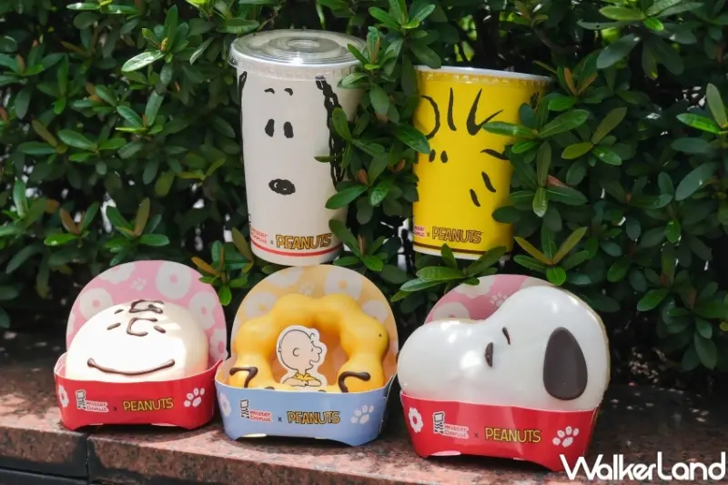 ▲Mister Donut 史努比SNOOPY甜甜圈聯名新品，史努比聯名飲料及史努比周邊 / WalkerLand窩客島 張人尹 拍攝
