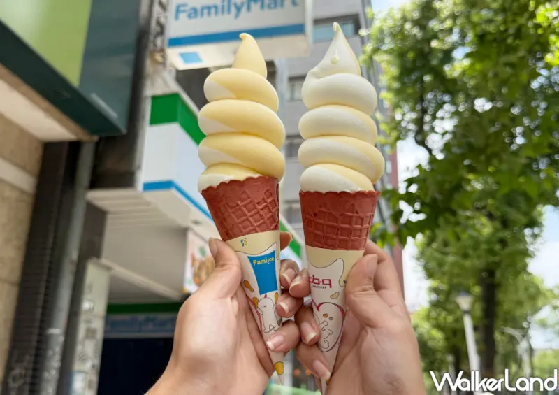 ▲全家霜淇淋、bb.q CHICKEN聯名新品「蜂蜜柚橘霜淇淋」 / WalkerLand窩客島 鄭雅之 拍攝