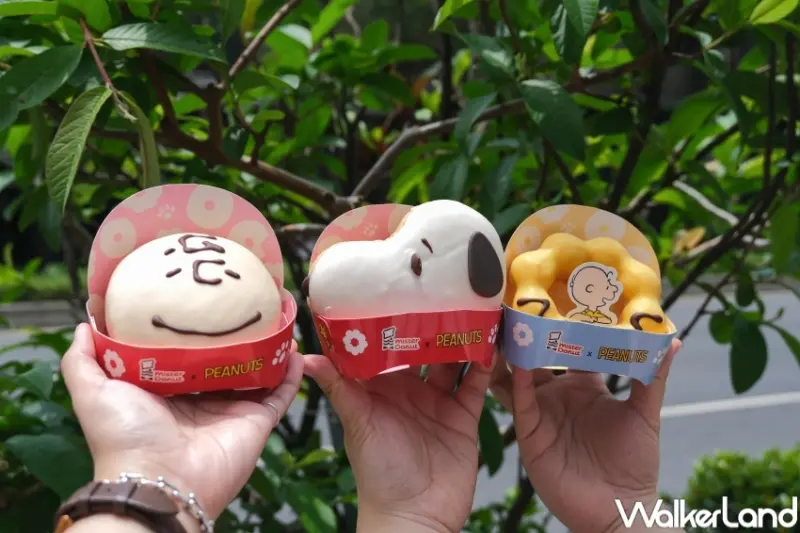 ▲Mister Donut史努比甜甜圈聯名新品，史努比查理布朗甜甜圈 / WalkerLand窩客島 張人尹 拍攝