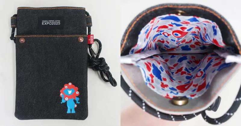 EDWIN聯名大阪關西世博會，推出丹寧絨毛玩偶及包包等周邊，會場限定發售。