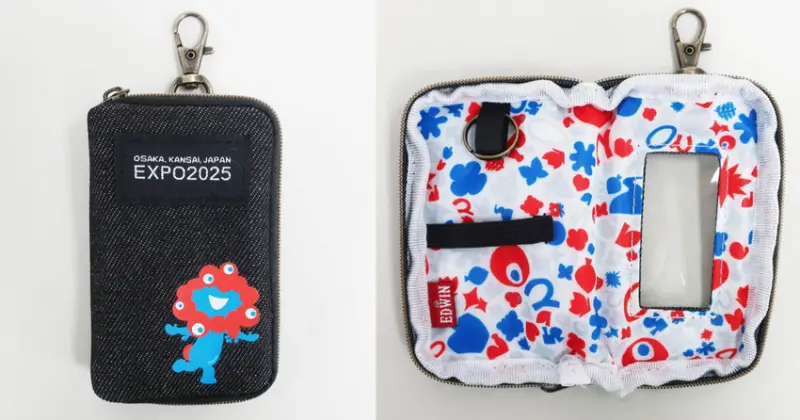 EDWIN聯名大阪關西世博會，推出丹寧絨毛玩偶及包包等周邊，會場限定發售。