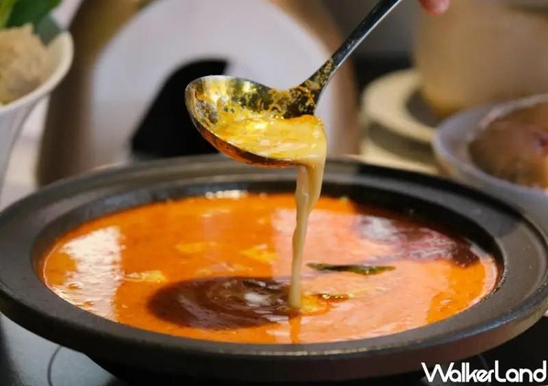 ▲泰悠泰式個人火鍋推薦湯底「南洋叻沙」 / WalkerLand窩客島 鄭雅之 拍攝