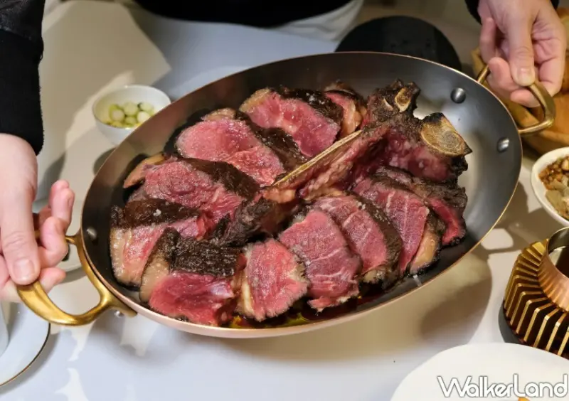 ▲1.1公斤佛羅倫斯風味丁骨牛排嚴選三款來自不同產地、風味的牛肉 / WalkerLand窩客島 鄭雅之 拍攝