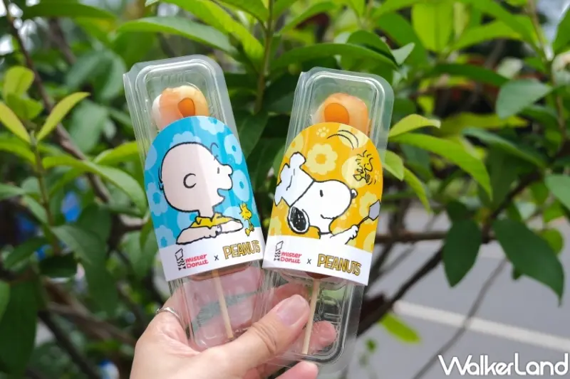 ▲Mister Donut史努比聯名，甜甜圈紙袋、外帶盒、飲料杯上也可見史努比、查理布朗、胡士托的身影 / WalkerLand窩客島 張人尹 拍攝