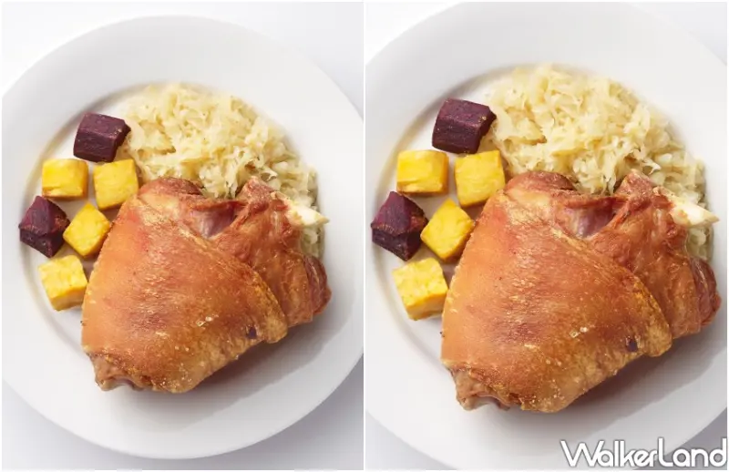 ▲IKEA「脆皮豬腳佐雙色地瓜」買一送一/ IKEA 提供、WalkerLand窩客島整理​​​​​​​