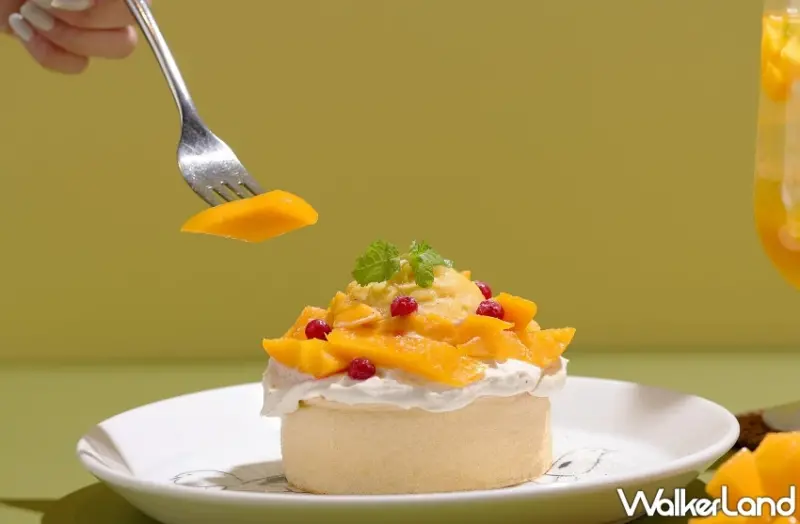 犯規芒果鬆餅來了！杏桃鬆餅屋推出浮誇系蒙布朗鬆餅，再加碼OMOM冰紅茶免費喝。