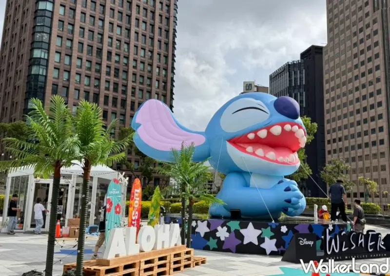 7米史迪奇免費拍！URDU WISHER快閃信義區，史迪奇 米奇萌翻。