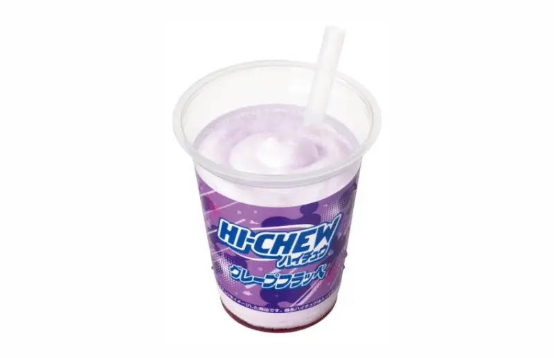 用喝的森永嗨啾！日本全家超狂聯名，直接把「嗨啾葡萄」變成冰沙。