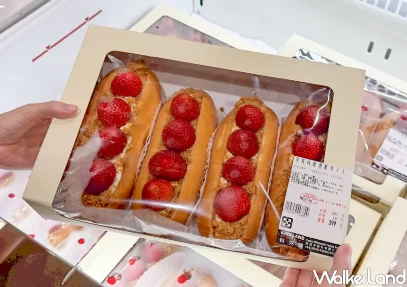 好市多草莓肉鬆潛艇堡！好市多新品草莓尬肉鬆，鹹甜草莓潛艇堡必拍必吃。