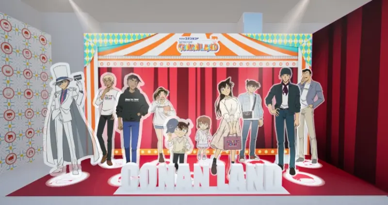 ▲插畫和角色立牌,可以盡情與柯南的重要角色合影留念。