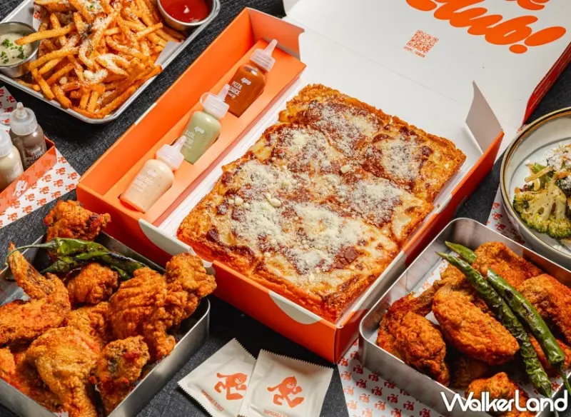 深夜限定！SPC秘密披薩俱樂部攻佔台北深夜，正宗底特律披薩搭配特製沾醬、夜貓必吃。