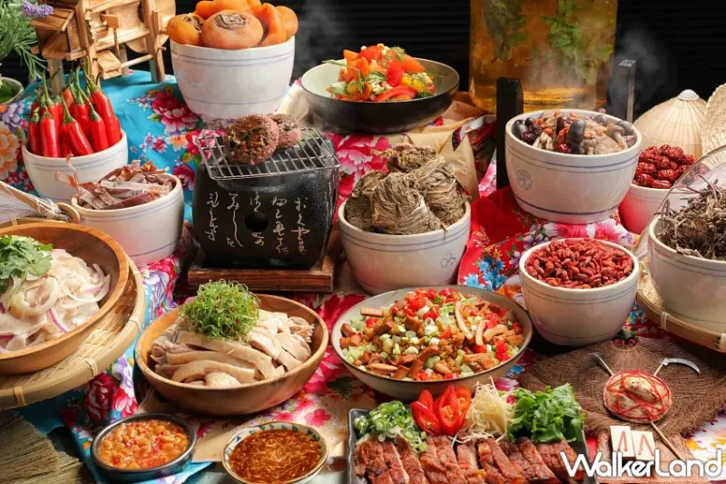 客家菜吃到飽新登場！晶華栢麗廳午晚餐限定梅菜漢堡排與仙草雞湯。