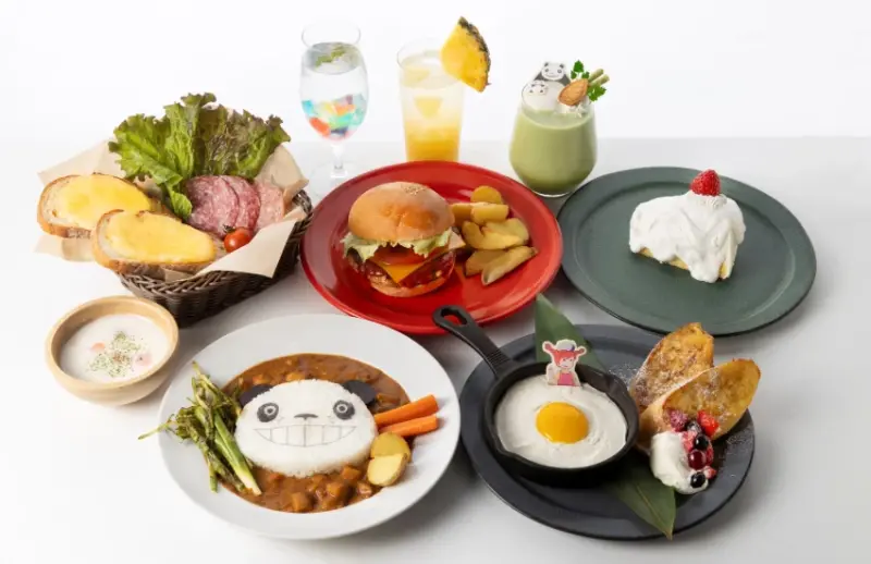 ▲為紀念高畑勳導演的90歲誕辰,推出《熊貓家族》主題餐點。