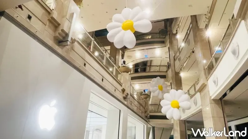 台北101雛菊裝置藝術掛上去了！GD粉絲一定要搶先朝聖拍照。