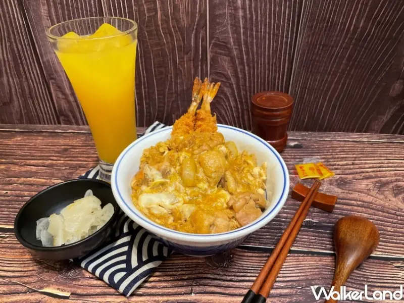 蝦蝦叫親子丼！炸海老＋嫩雞腿雙主菜，吉豚屋「吃到飽」夏季限定丼飯。