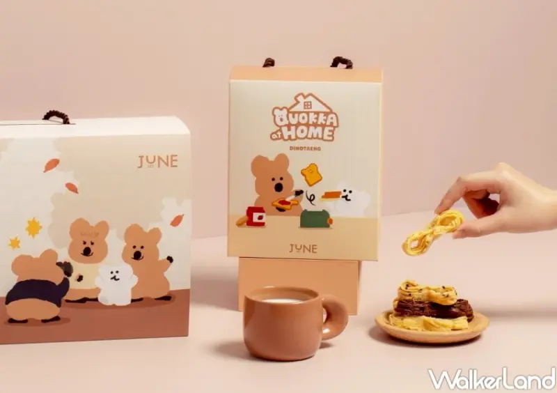 六月初一聯名DINOTAENG！六月初一蛋捲禮盒，免費送QUOKKA、BOBO小卡。