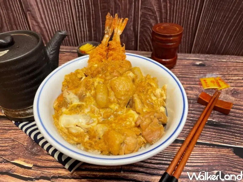 蝦蝦叫親子丼！炸海老＋嫩雞腿雙主菜，吉豚屋「吃到飽」夏季限定丼飯。
