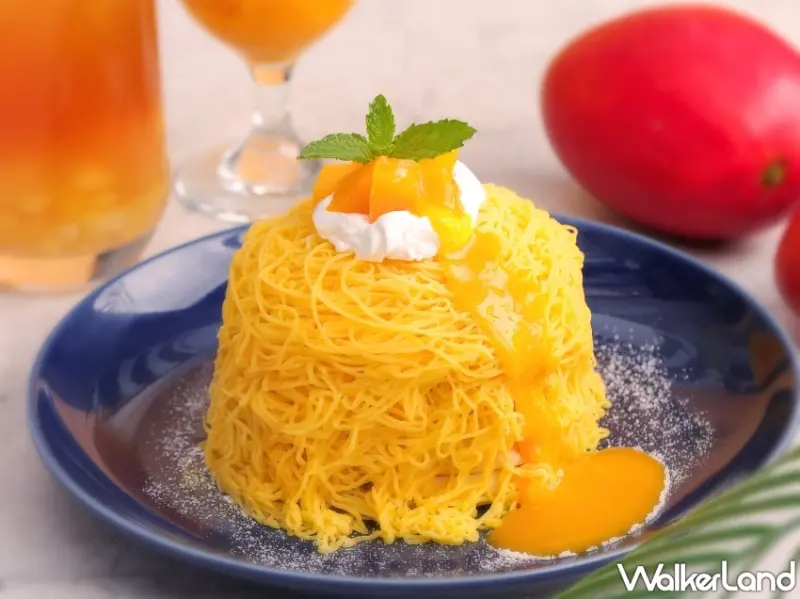 犯規芒果鬆餅來了！杏桃鬆餅屋推出浮誇系蒙布朗鬆餅，再加碼OMOM冰紅茶免費喝。