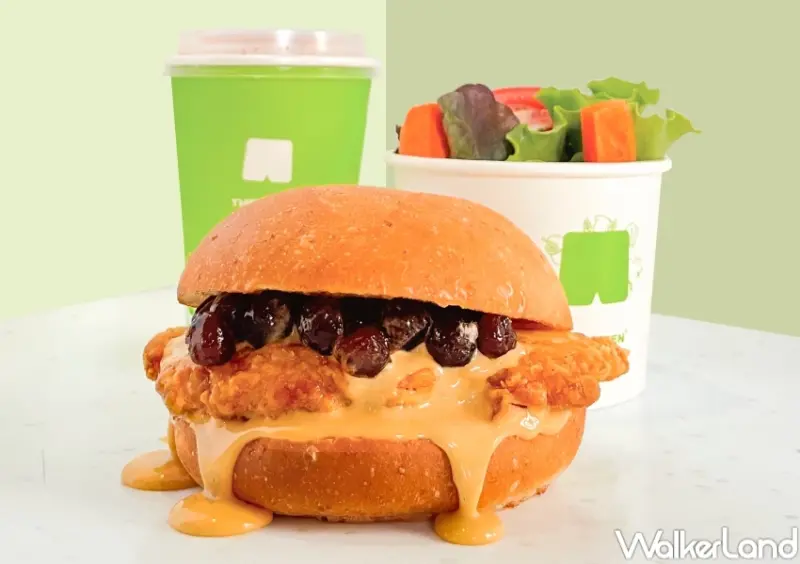 珍珠奶茶漢堡！樂檸漢堡珍珠奶茶雞排堡限量開賣，珍奶雞排一次吃。