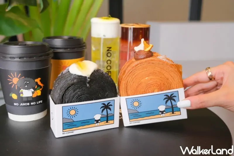 中山飲料新歡！NO COFFEE水果氣泡 抹茶可頌開吃，聯名聖沛黎洛快閃調酒只賣2天。