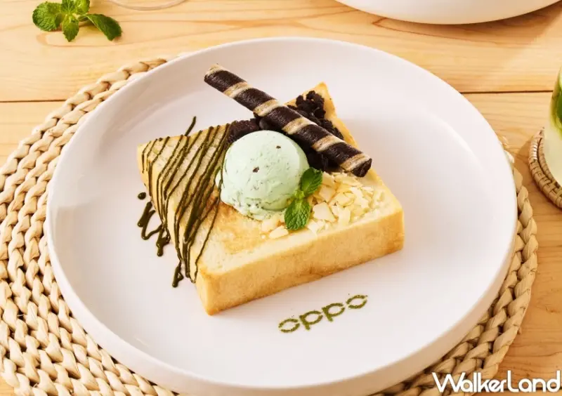 抹茶紅豆生吐司！Blivin Bakery薄荷綠下午茶5款新品，下午茶跨界聯名OPPO。
