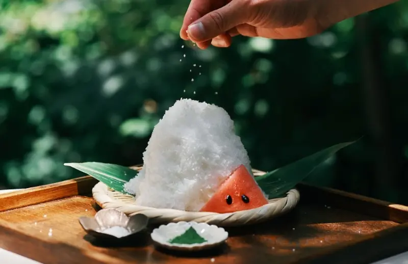 7天限定奇蹟！極品天日鹽職人田野屋鹽二郎攜手廚菓子くろぎ監修清藤亮佑，推出頂級鹽飯糰和刨冰。