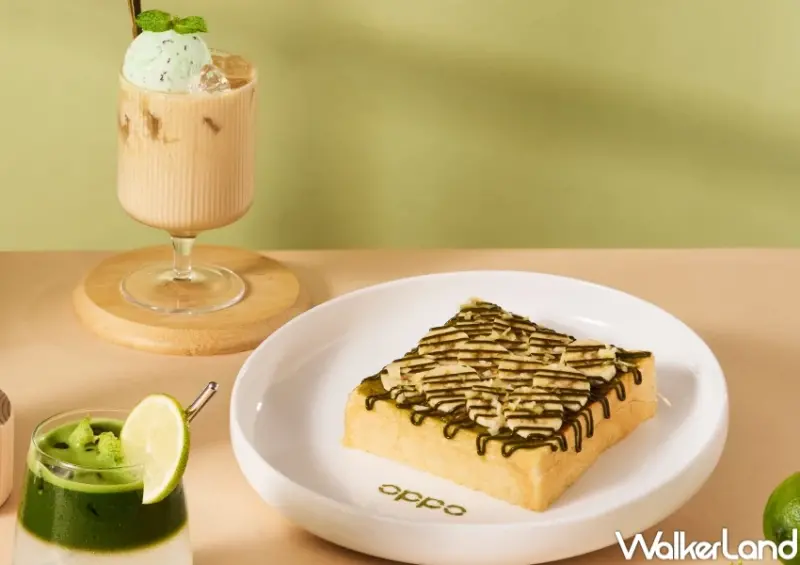 抹茶紅豆生吐司！Blivin Bakery薄荷綠下午茶5款新品，下午茶跨界聯名OPPO。