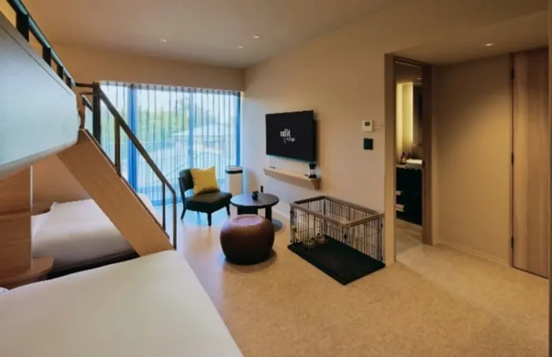 富士山景觀飯店「edit x seven」9月1日開幕，四樓以上保證看得到富士山。