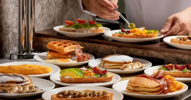 早餐控筆記約吃！國聯飯店Slate CAFE限時買一送一，840元雙人吃到飽多國料理。