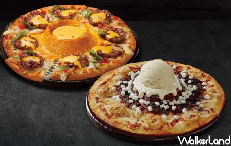 火山披薩變冰山披薩！達美樂Ｘ哈根達斯可可冰山披薩，披薩半價買一送一開吃。