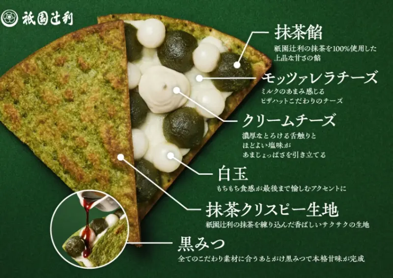 必勝客抹茶可麗餅披薩！聯名祇園辻利、日本限定，到底是可麗餅，還是披薩。