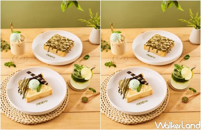 抹茶紅豆生吐司！Blivin Bakery薄荷綠下午茶5款新品，下午茶跨界聯名OPPO。