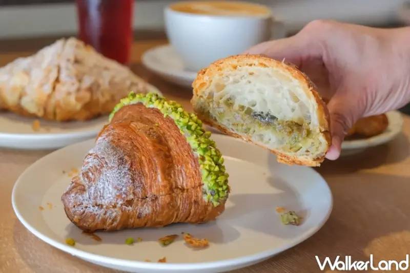 開心果可頌太邪惡！艾許奶油專門店「森夜」推薦清單，酸種麵包、開心果可頌早餐要吃。